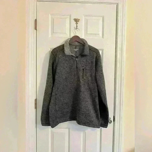 Eddie Bauer sweatshirt extra large grey fleece - Picture 1 of 5